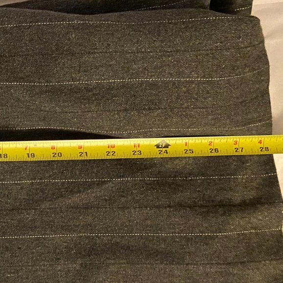 Vintage Ashley Brooke Women's Career Suit & Skirt Gray Pinstripes Button Down 12 - Picture 11 of 15